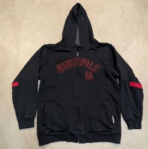 Y2K SouthPole Hoodie Full Zip Thermal Hood Mens S Youth XL